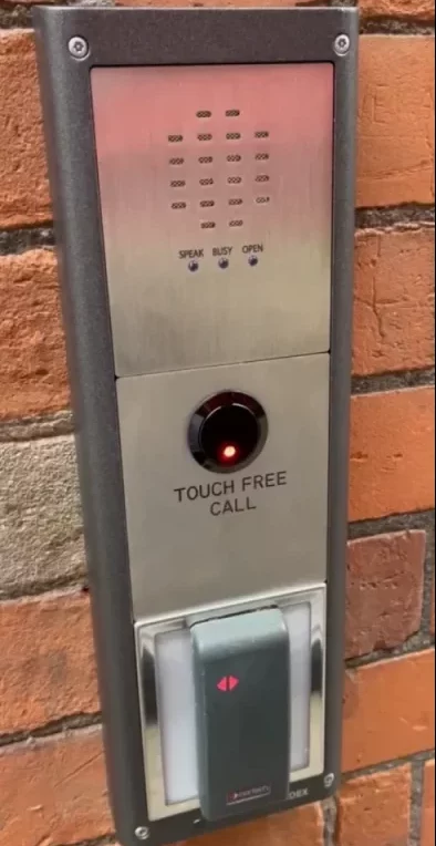 Touch free intercom